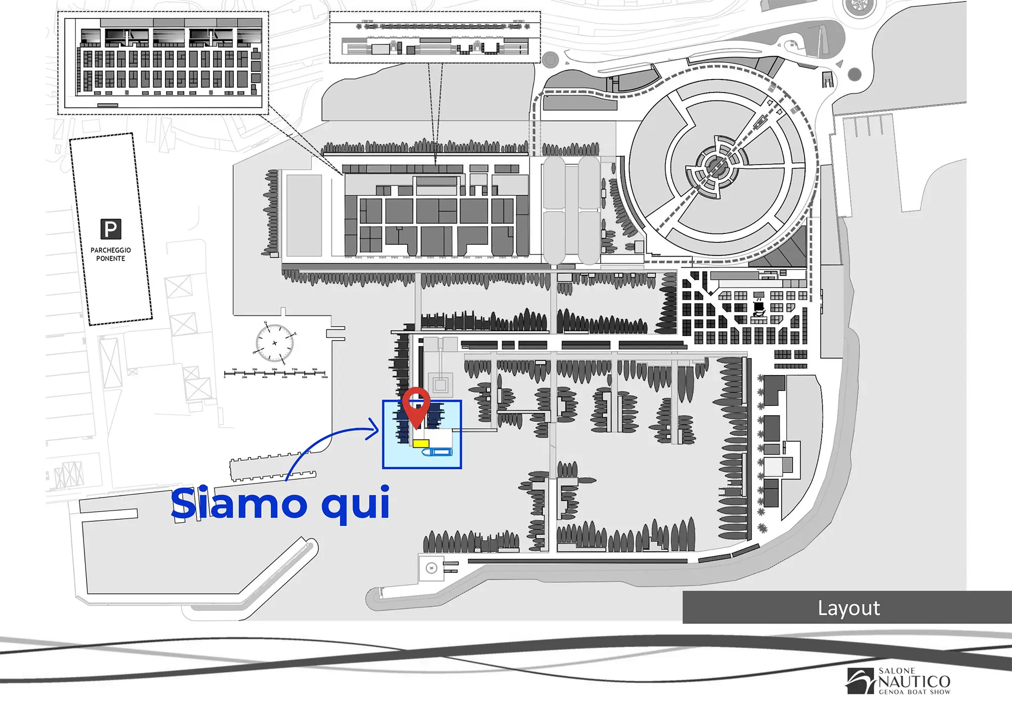 Mappa salone nautico Genova 2026 Mappa salone nautico Genova 2026
